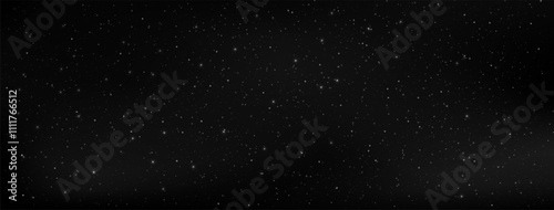 A dark night full of star background galaxy illustration with stardust illuminating the space.