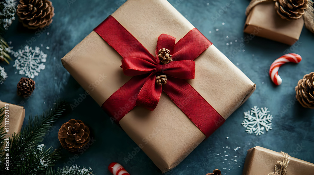 Christmas Gift Box Illustration Christmas Gift Box Illustration