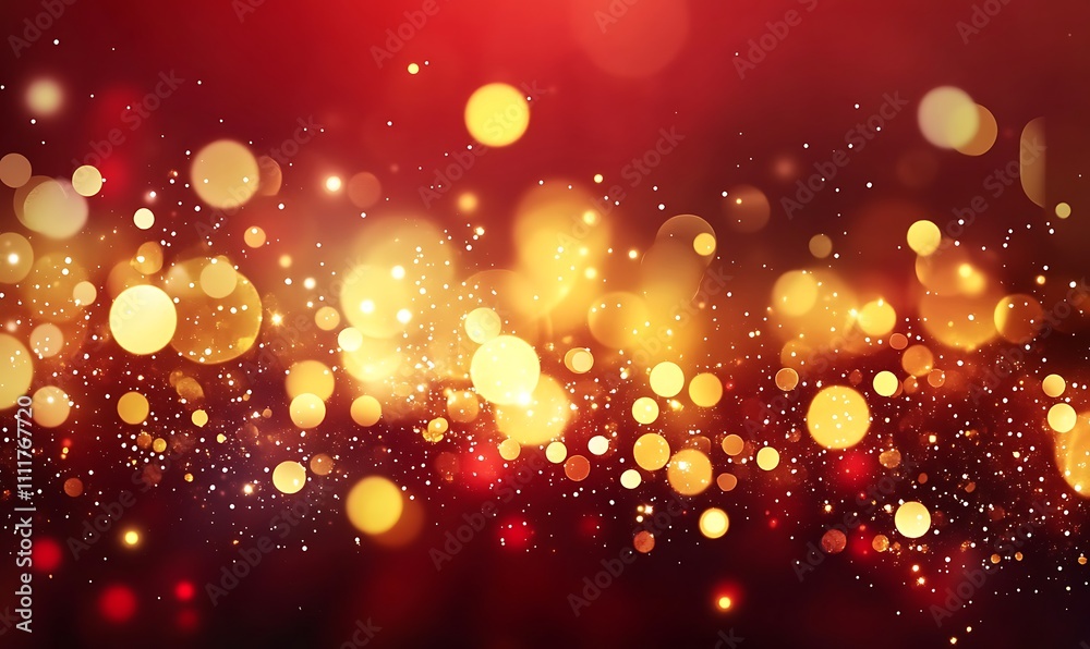 red bokeh background, Generative Ai red bokeh background, Generative Ai