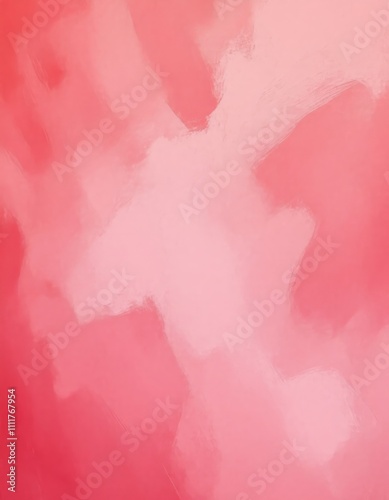 Soft watercolor texture in coral pink and blush tones creating dreamy abstract pattern