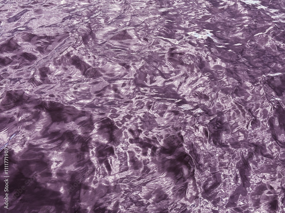 Obraz premium Purple glittering water abstract background 