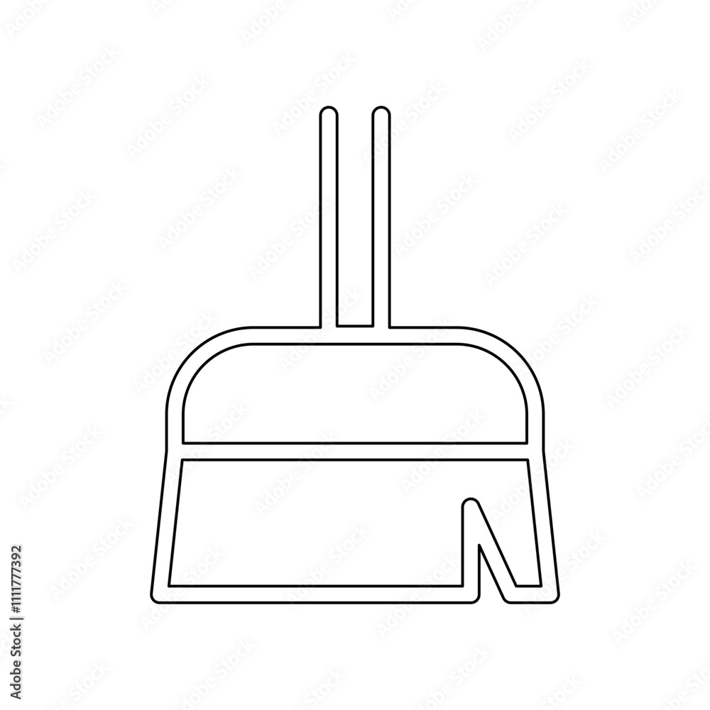 Broom icon in line style Broom icon in line style