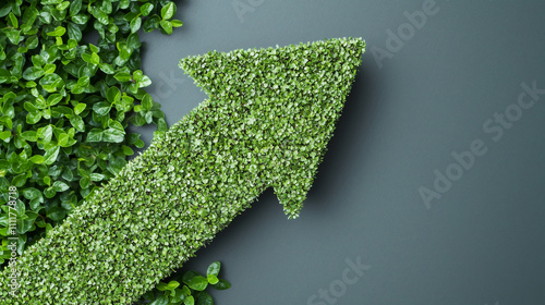 Green Growth Arrow:  A vibr...