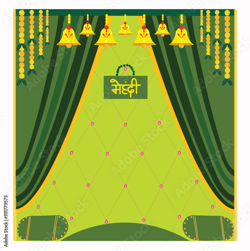 Mehendi Ceremony decorative background