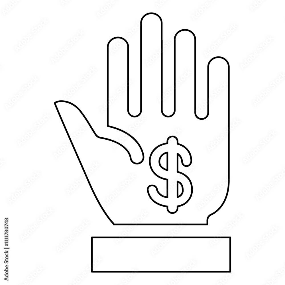 Obraz premium Perk icon in line style