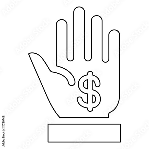 Perk icon in line style