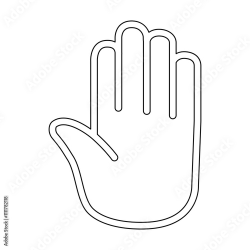 Prohibit icon in line style