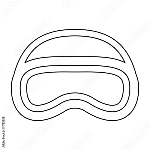 Goggles icon in line style