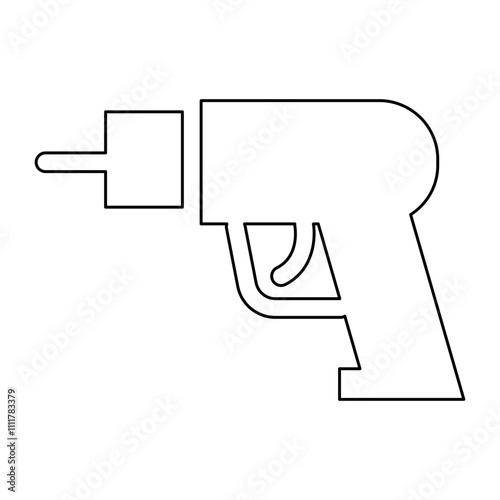 Drill icon in line style