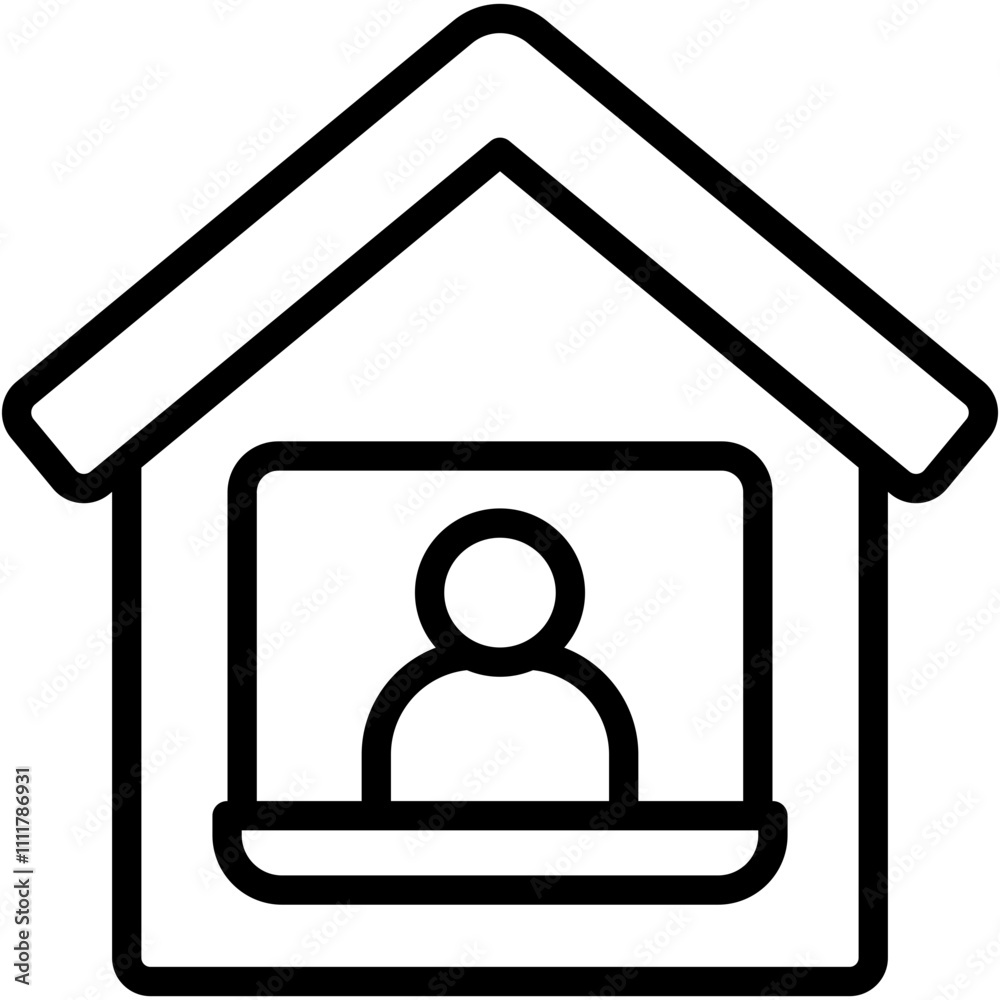 Remote Working Icon Remote Working Icon