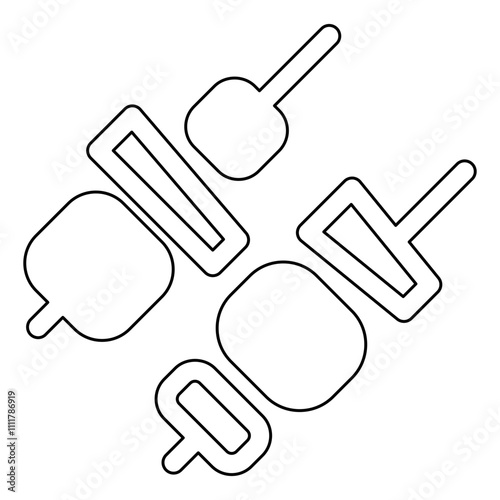 Japanese food icon in line style