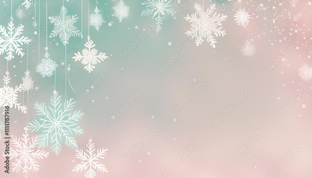 snowflake christmas background