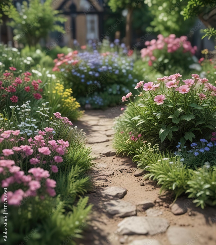 Miniature garden of Charlotte NC with tiny flowers, tiny trees, flower garden, tiny blooms Miniature garden of Charlotte NC with tiny flowers, tiny trees, flower garden, tiny blooms