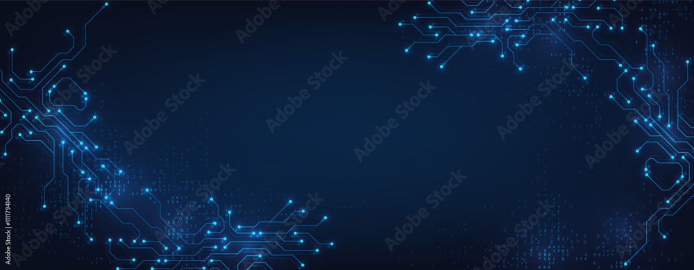 Digital abstract connection dots and lines. Network connection structure. Technology polygonal background. Plexus effect. Vector Illustration.