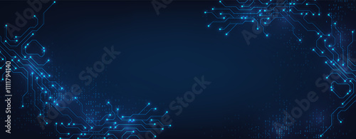 Digital abstract connection dots and lines. Network connection structure. Technology polygonal background. Plexus effect. Vector Illustration.