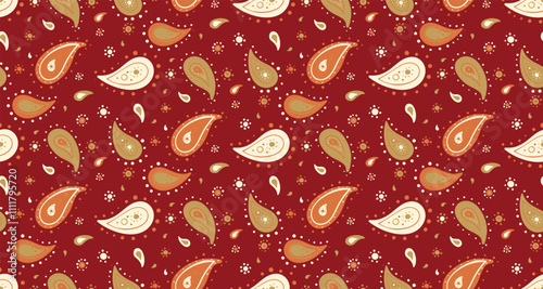 Ornament droplet and sketch Indian cucumber. Decorating repeating by effortless swatch. Minimal henna as canvas trendy.