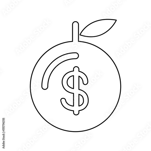 Investment icon in line style