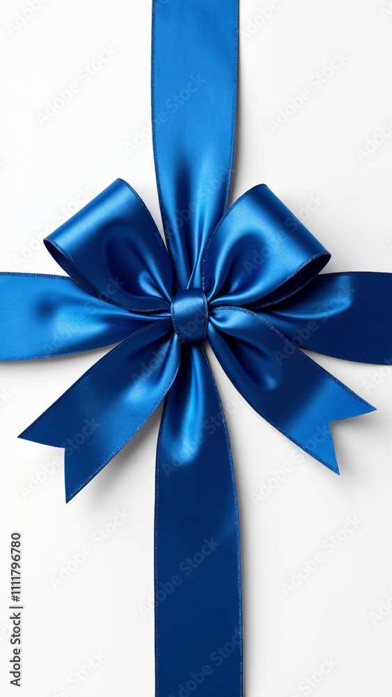 Elegant Blue Ribbon Bow: Symbol of Excellence for Awards, Packaging, and Event Decor - Versatile Commercial Use Elegant Blue Ribbon Bow: Symbol of Excellence for Awards, Packaging, and Event Decor - Versatile Commercial Use