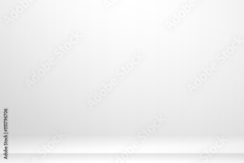 White gradient background with space for product display  vector design 