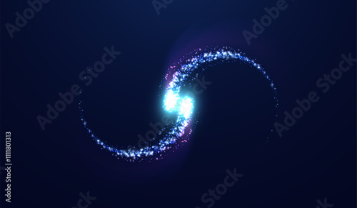 Merry Christmas and Happy New Year lights. Bright abstract blurred lights pattern.