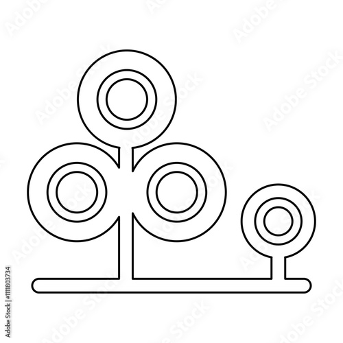 Tree icon in line style