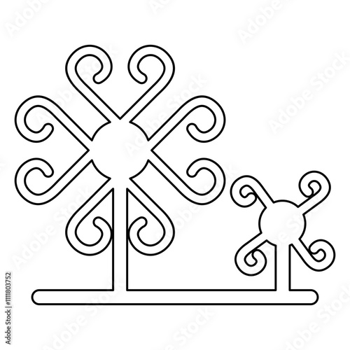 Tree icon in line style
