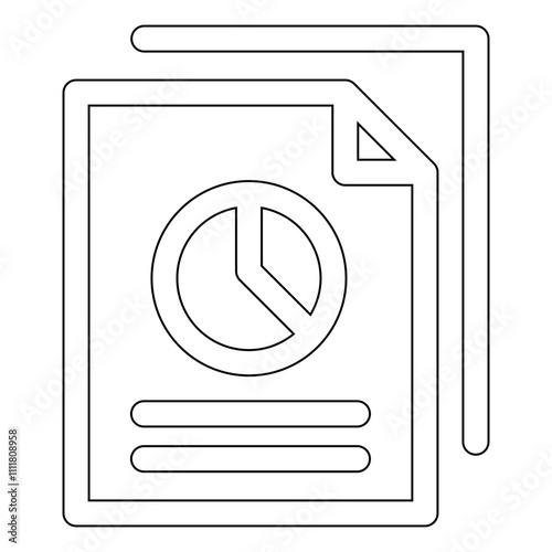 Graph, chart, diagram icon in line style