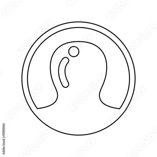 Acne icon in line style