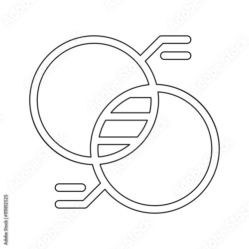 Data icon in line style