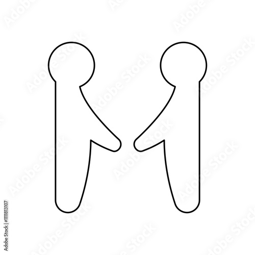 Partner icon in line style