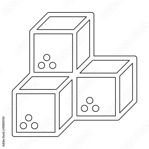 Sugar icon in line style