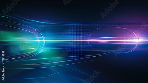 Abstract futuristic background with vibrant colors and dynamic light streaks for technology and design concepts