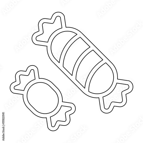 Candy icon in line style