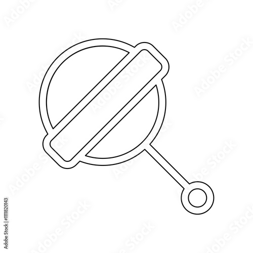 Candy icon in line style