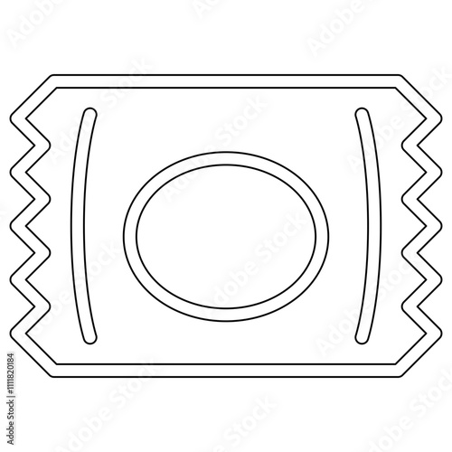 Candy icon in line style