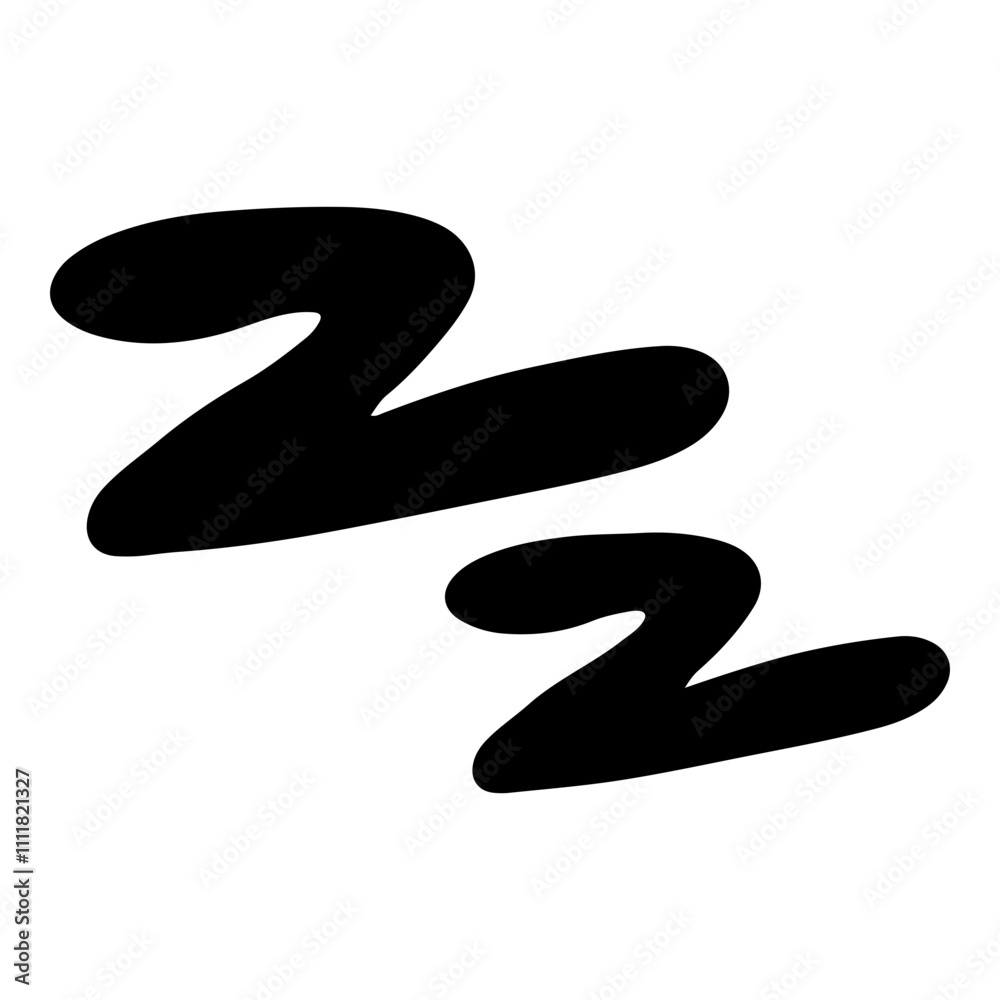 Minimalist black speech bubble with bold, abstract design featuring smooth, curving shapes. Ideal for communication, messaging, or creative graphic design projects.