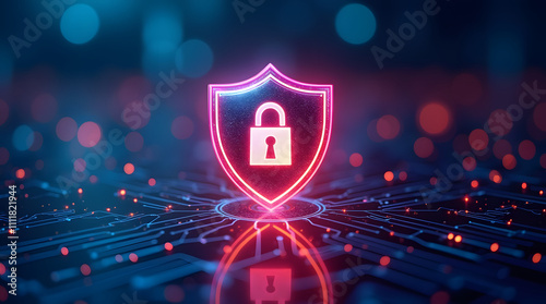 Cyber ​​security and data protection, internet network security, protect business and financial transaction data from cyber attack, user private data security encryption