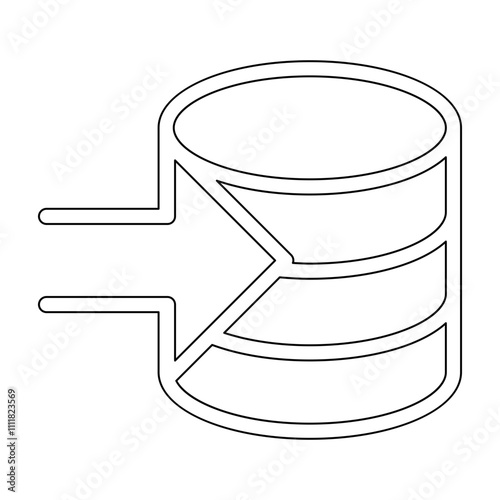 Save database icon in line style