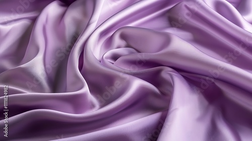 A luxurious lavender silk background, softly lit to highlight the smooth, rippling texture of the fabric.