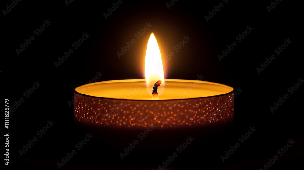 A Single Lit Candle in Darkness A Single Lit Candle in Darkness