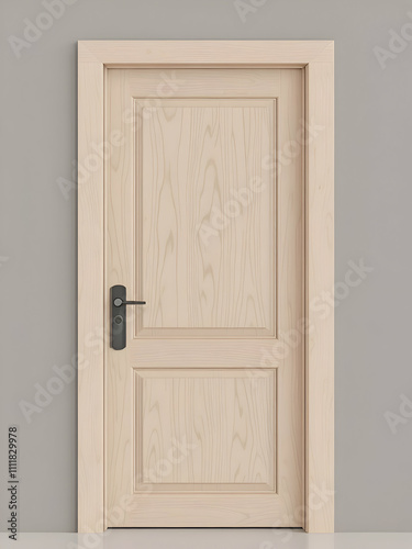 Wood door with background