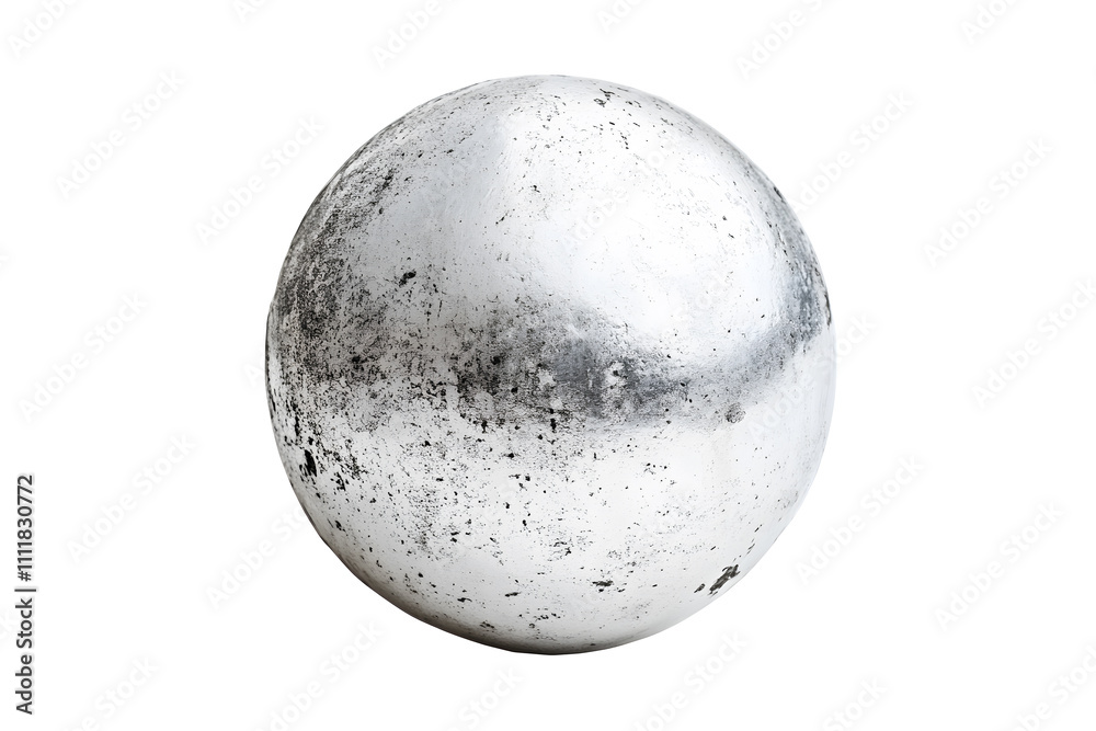 Abstract 3d glossy chrome metal ball isolated on white Abstract 3d glossy chrome metal ball isolated on white