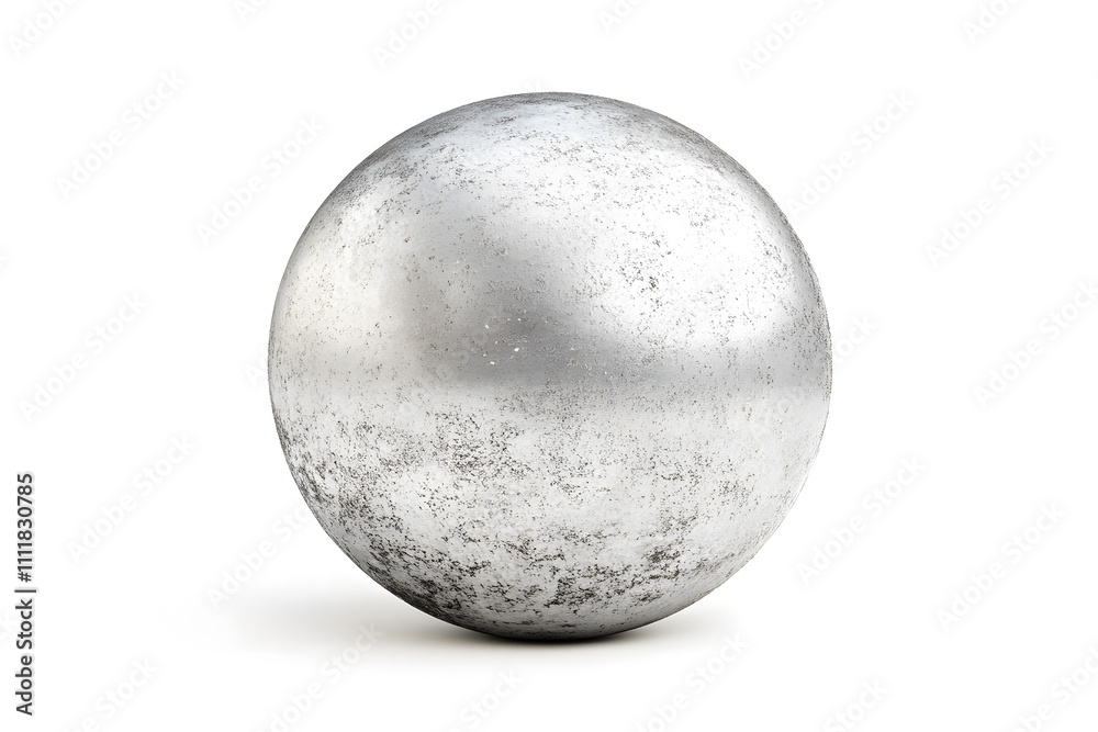 Abstract 3d glossy chrome metal ball isolated on white Abstract 3d glossy chrome metal ball isolated on white