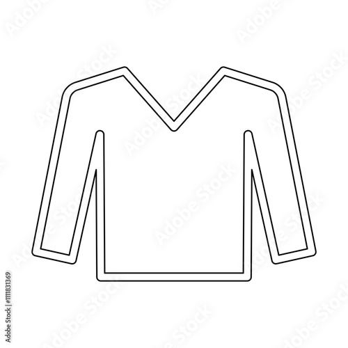 Long sleeve icon in line style