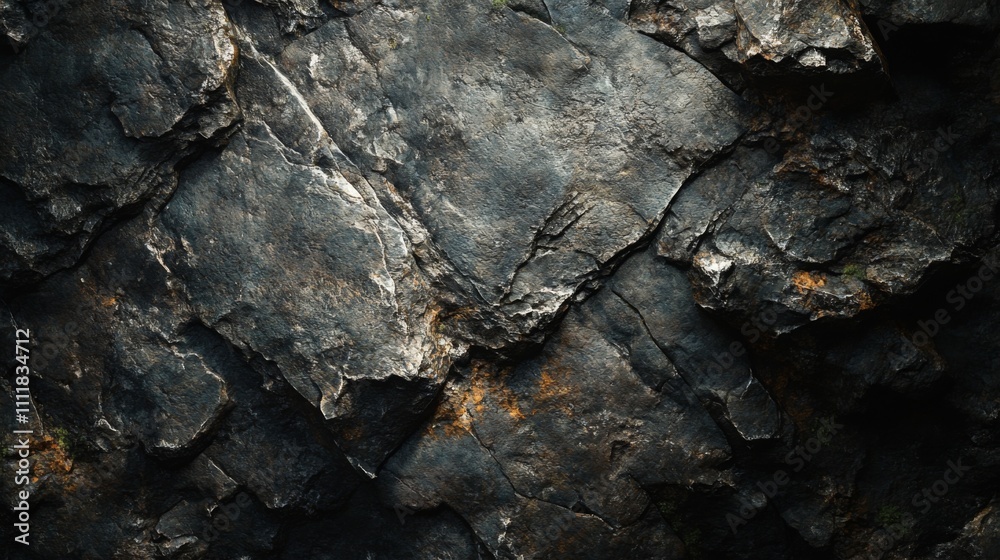 A Close-Up of Dark, Weathered Rock Formations A Close-Up of Dark, Weathered Rock Formations
