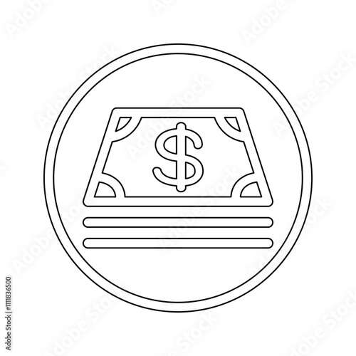 Corruption icon in line style