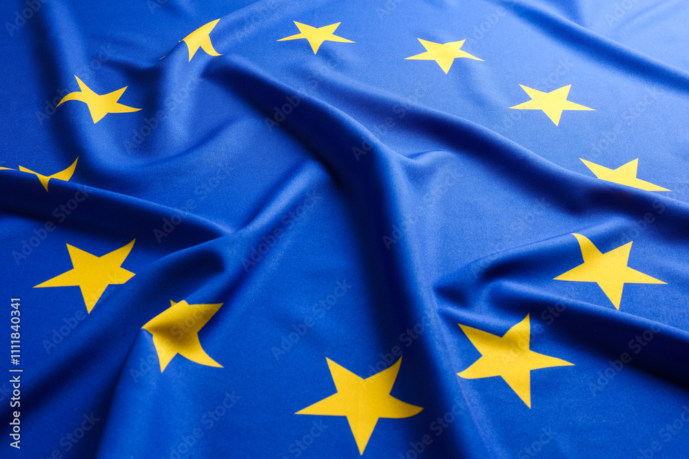 Flag of European Union as background, closeup Flag of European Union as background, closeup