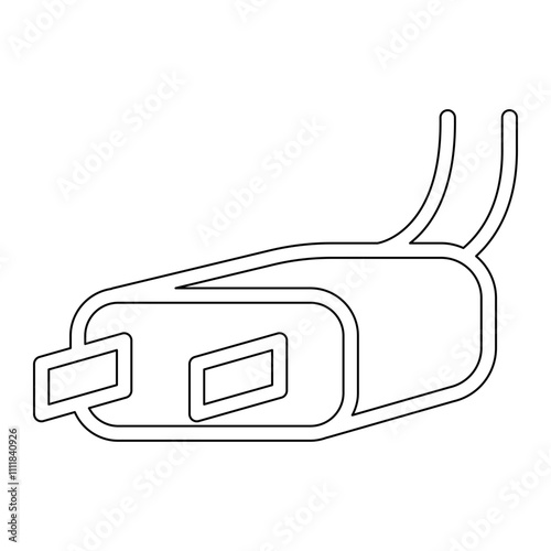 Plug icon in line style