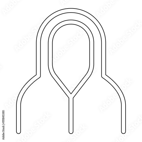 spy, hacker icon in line style