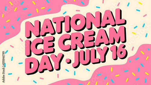 National Ice Cream Day July Sixteen Celebration